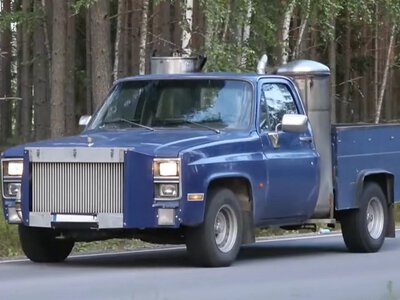 Работает на дровах: уникальный пикап Chevrolet установил рекорд скорости (видео)