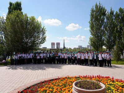 Более 80 бойцов «Жасыл ел» вышли на акцию «Таза Қазақстан» в Астане