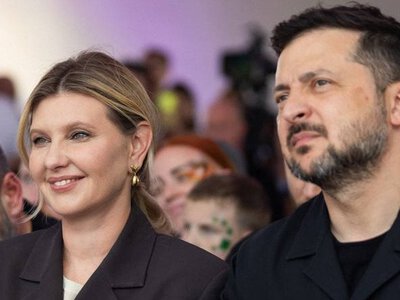 У темно-шоколадному костюмі і на високих підборах: Олена Зеленська в Одесі (фото)