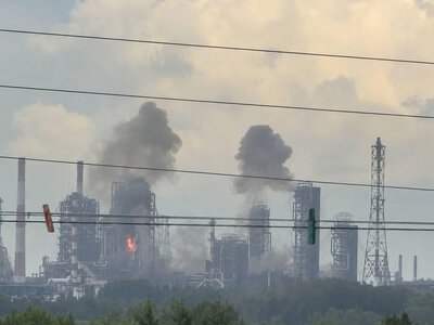 Проблемы с топливом в РФ могут обостриться: крупнейший НПЗ прекратил работу после атаки БПЛА, — СМИ