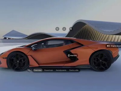 Lamborghini раскрыла возможности новой AR-программы для Vision Pro: четыре суперкара в масштабе 1:1