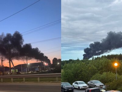 Дроны атаковали сразу две российские нефтебазы: сильные пожары в Твери и Ставропольском крае (видео)