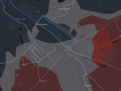 Новое продвижение РФ под Константиновкой и в сторону Славянска: карта