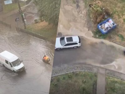 Целые улицы оказались под водой: из-за сильного ливня большой город Украины превратился в Венецию
