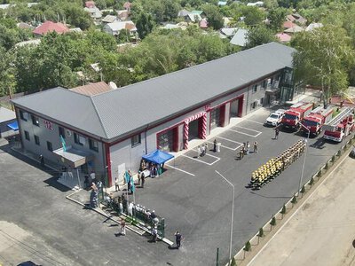 Глава МЧС открыл новую пожарную часть в городе Талгар