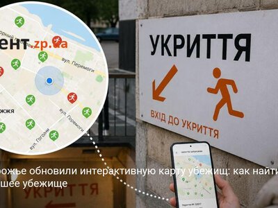 В Запорожье обновили интерактивную карту убежищ: как найти ближайшее убежище