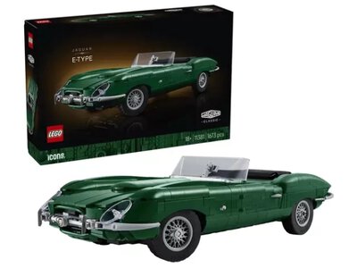 LEGO воссоздала икону автомобилестроения: 1673 детали Jaguar E-Type в British Racing Green