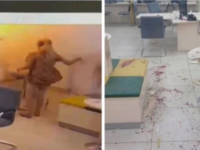 Пожилые павлодарцы взорвали торт с петардой в отделении банка 
