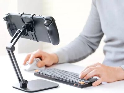 Mechanism представила Desk Stand — портативный держатель, который превращает Steam Deck в полноценный настольный ПК