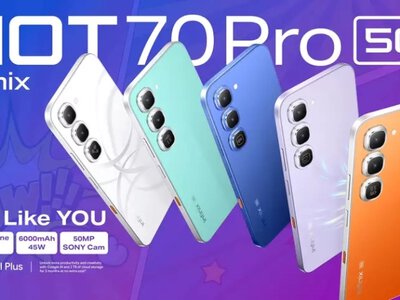 Infinix HOT 70 Pro 5G: смартфон, который меняет цвет, борется с укачиванием и интегрирует ChatGPT прямо в кнопку