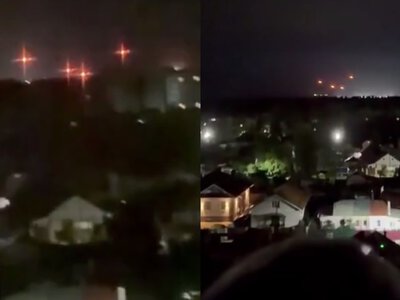 В российском Тамбове раздаются взрывы: российская ПВО поразила дома и склад Wilberries, начался пожар (видео)