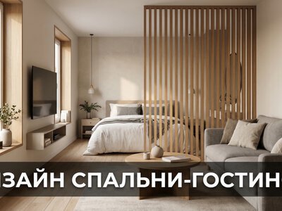 Как объединить спальню и гостиную: личный опыт зонирова