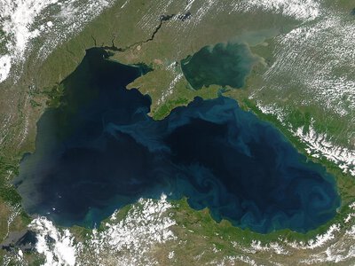 NASA показало бірюзове Чорне море після цвітіння планктону