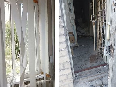 В Дружковке из-за российских обстрелов поврежден офис Красного Креста