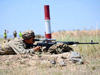 На полигоне «Матыбулак» более 200 военнообязанных повышают уровень огневой выучки