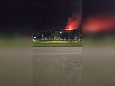 В Энгельсе произошел пожар недалеко от аэродрома: там базируется стратегическая авиация РФ (фото, видео)