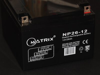 Matrix AGM 12V-26Ah – компактный AGM для резервного питания