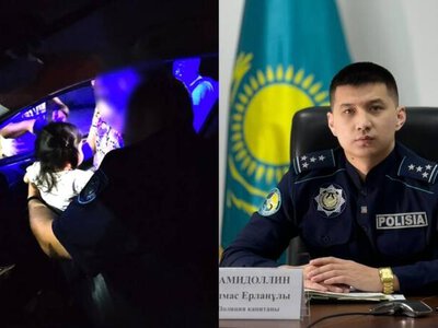 Полицейский за 10 минут нашел пропавшую ночью девочку в Атырауской области