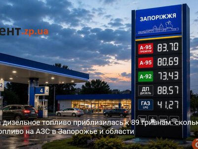 Цена на дизельное топливо приблизилась к 89 гривнам: сколько стоит топливо на АЗС в Запорожье и области