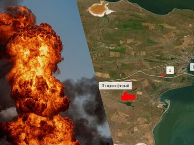 Взрывы не утихали всю ночь: на территории железнодорожного батальона в Керчи вспыхнул пожар