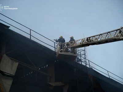 РФ утром атаковала критическую инфраструктуру на Полтавщине, повторно - логистический терминал