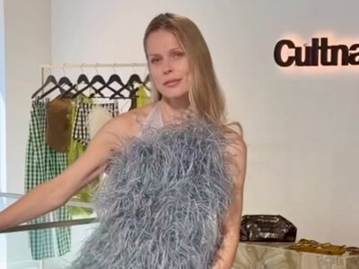 Фреймут у Львові показалася з мамою та оголила стегно у волохатій сукні українського бренду (фото)