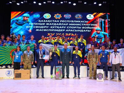  Спасатели ЗКО одержали победу в чемпионате по пожарно-спасательному спорту 