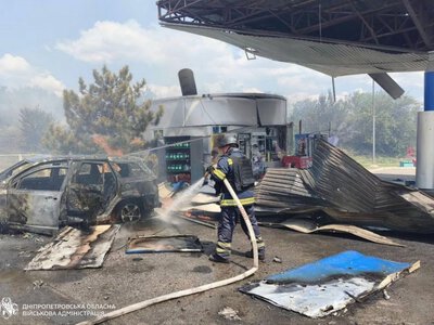 ВС РФ ударили по АЗС под Кривым Рогом: вспыхнул пожар, есть погибшие