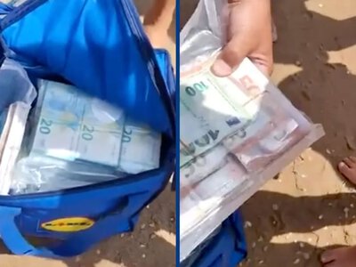 Сотни тысяч евро выбросило на берег пляжа: туристы вылавливают деньги пачками