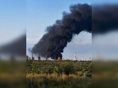 Дроны долетели до Самарской области: в Сызрани повторно атакован и горит НПЗ