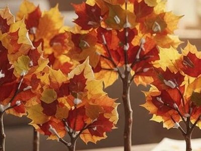 Осенние деревья для украшения дома: варианты поделок своими руками