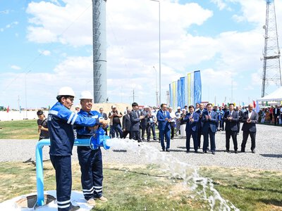 В Жанакоргане запущена водораспределительная станция