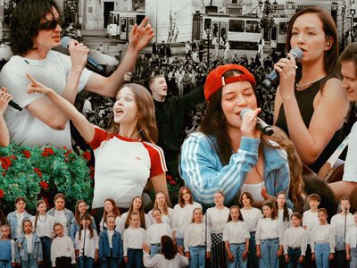 В центре Львова прошел масштабный музыкальный флешмоб: хиты Кузьмы Скрябина зазвучали по-новому