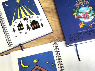 Во Львове создали две новые книги для незрячих детей: их можно читать и видеть на ощупь