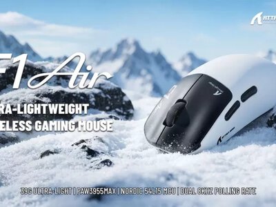 ATTACK SHARK раскрыла характеристики F1 AIR: мышь весом 39 г с 8K опросом и сенсором на 60 000 DPI