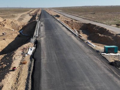  Трассу Кызылорда - Жезказган реконструируют без остановки движения 