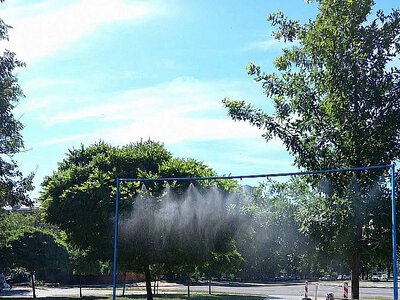 В Николаеве установили новые «туманчики» для прохлады в жару