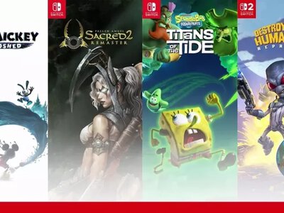 THQ Nordic анонсировала пять игр для Nintendo Switch и Switch 2: Губка Боб, Микки Маус и инопланетяне