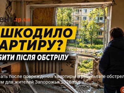Что делать после повреждения квартиры в результате обстрела: алгоритм для жителей Запорожья 2026 год
