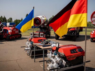 Германия передала спасателям роботизированные комплексы и пожарную технику на сумму 5,7 млн евро
