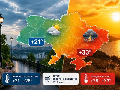 Жара спадает, но не везде: где 12 августа температура опустится до +21°, а где останется +33°