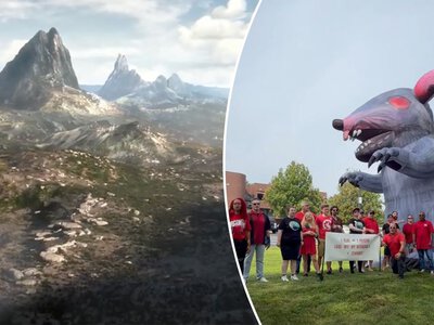 Пока Аша Шарма играла в The Elder Scrolls 6, на улице ее поджидала гигантская крыса