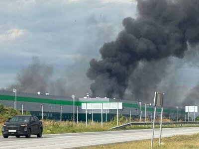БПЛА один за другим били по большому логистическому хабу Wildberries в Башкортостане