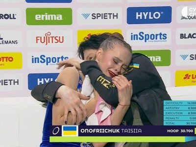 Таисия Онофрийчук впервые в своей карьере стала чемпионкой мира по художественной гимнастике