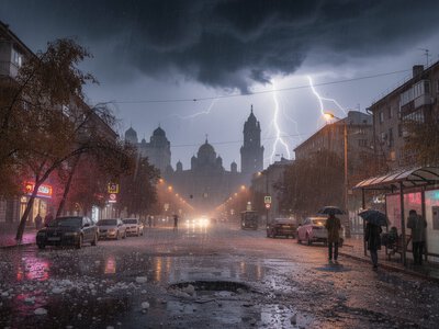 Киев: грозы, град и шквалы – будьте внимательны!