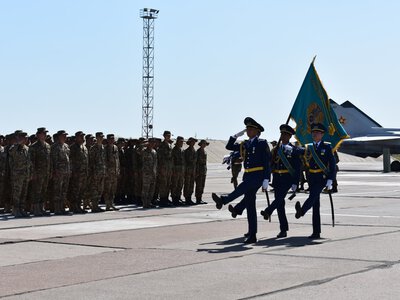 Карагандинская авиабаза отметила 25-летие