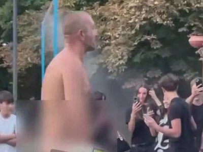 В Николаеве полиция установила личность мужчины, который обнажился в фонтане на Соборной