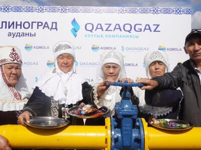  Два села под Астаной получили газ на два года раньше срока 