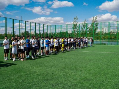  Футбольный турнир в Астане начался с необычного флешмоба 
