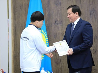  Чемпиона мира Казыбека Калмагамбетова чествовали в Актобе 